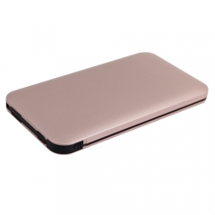 Ultra thin power bank with built-in cable and iphone tips
