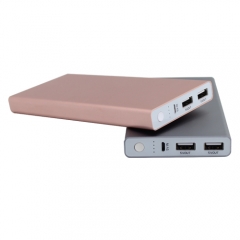 Super high capacity 15000mah power bank with dual usb output ports